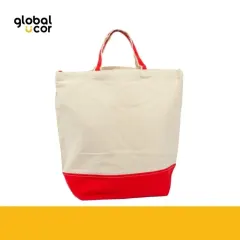 Bolsa Shopper Canvas Algodón 10 onzas Rojo