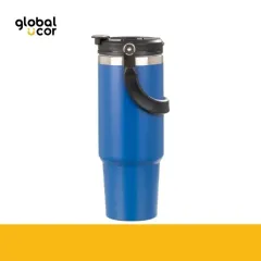 Mug Térmico gigante doble pared de acero HOOK 900cc Azul
