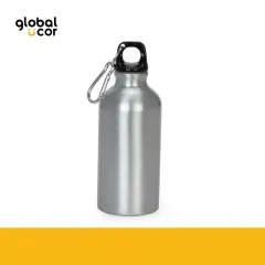 Botella Deportiva de Aluminio 420cc Plata