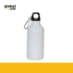 Botella Deportiva de Aluminio 420cc Blanco