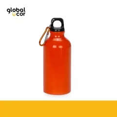 Botella Deportiva de Aluminio 420cc Naranja
