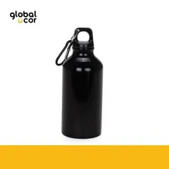 Botella Deportiva de Aluminio 420cc Negro