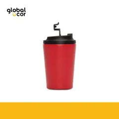 Mug térmico metálico doble pared NORWAY 355cc. Rojo