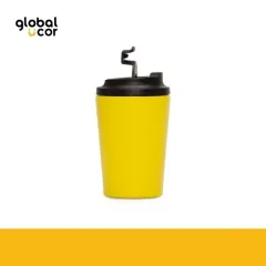 Mug térmico metálico doble pared NORWAY 355cc. Amarillo