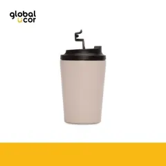 Mug térmico metálico doble pared NORWAY 355cc. Beige
