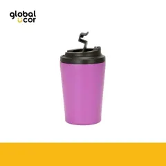 Mug térmico metálico doble pared NORWAY 355cc.Morado