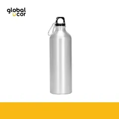 Botella Deportiva de Aluminio 800cc Plata