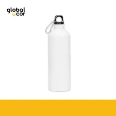 Botella Deportiva de Aluminio 800cc Blanco