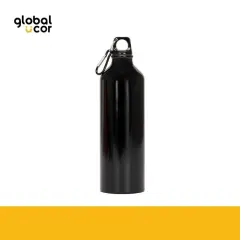 Botella Deportiva de Aluminio 800cc Negro