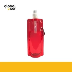 Botella Flexible PET 440cc Rojo