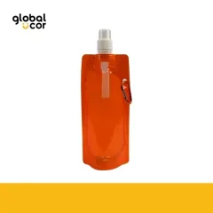 Botella Flexible PET 440cc Naranja