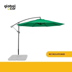 Quitasol lateral colgante Banana Ø3M Verde