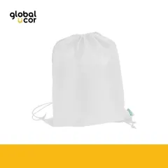 Mochila tipo Morral en tela RPET Blanco
