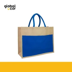 Bolso Yute Canvas Azul