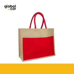 Bolso Yute Canvas Rojo