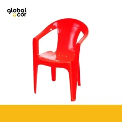 Silla Plástica Milán Rojo