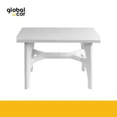 Mesa Plástica Rectangular Blanco