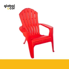 Silla Plástica ADIRONDACK Rojo