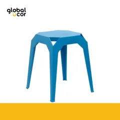 Piso apilable de plástico rígido Azul