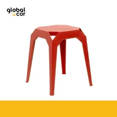 Piso apilable de plástico rígido Rojo