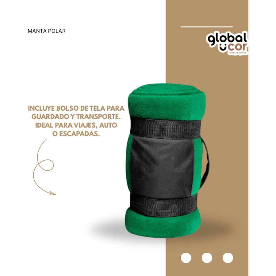 Manta de Polar Anti-peeling Verde2