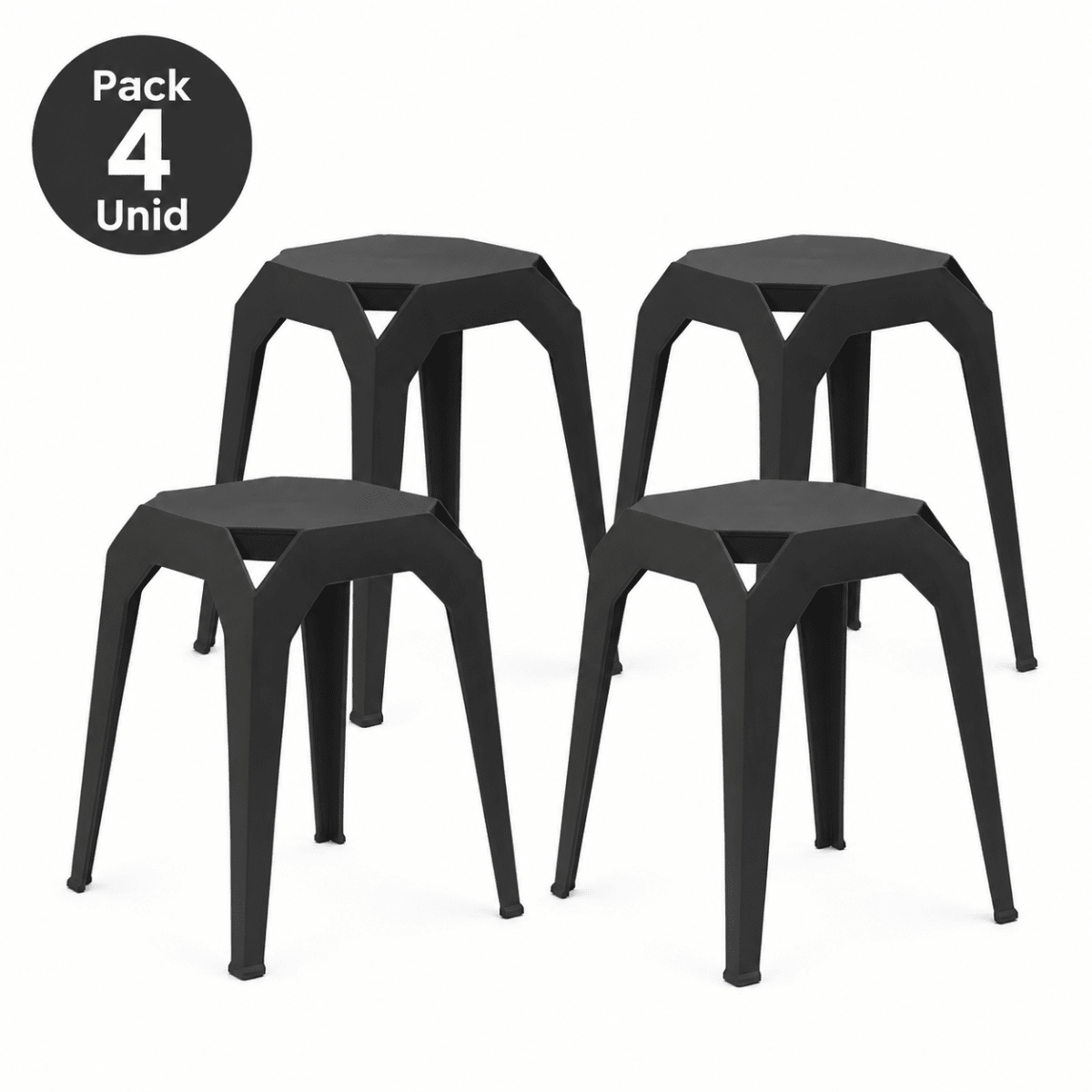 Pack 4 Pisos Apilables Negros1