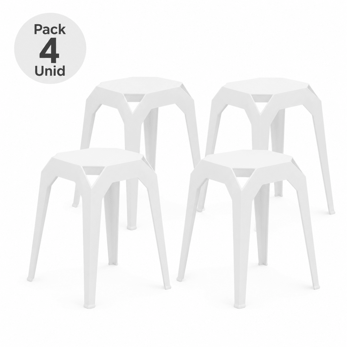 Pack 4 Pisos Apilables Blanco1