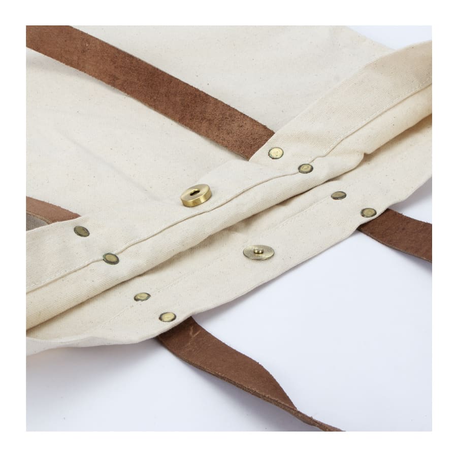 Bolsa de Compras 10oz Canvas asas Cuero6