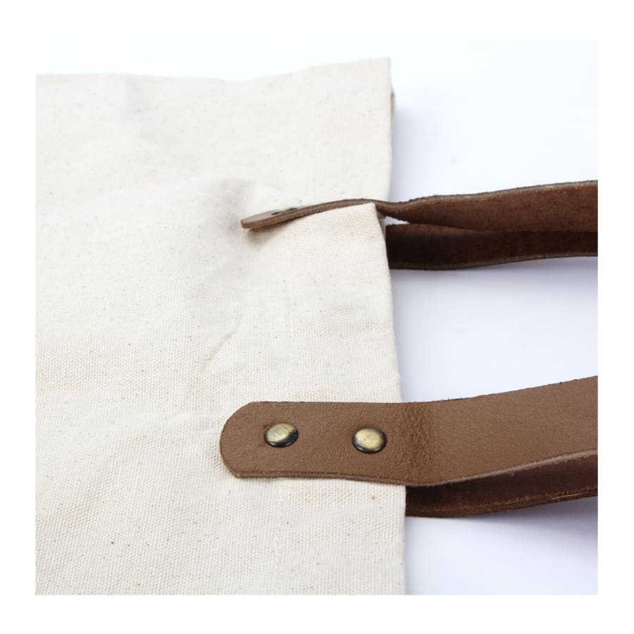 Bolsa de Compras 10oz Canvas asas Cuero5