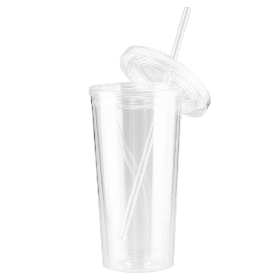 Vaso plástico doble pared aislante 600cc3