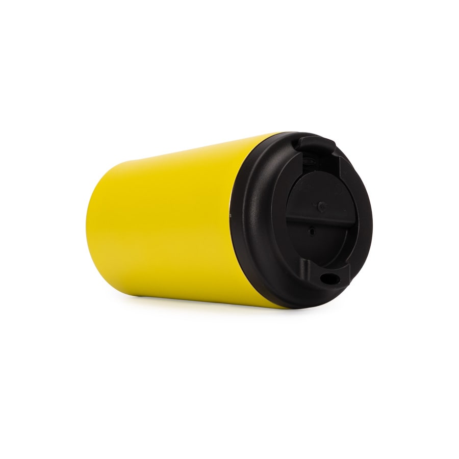 Mug térmico metálico doble pared NORWAY 355cc. Amarillo2