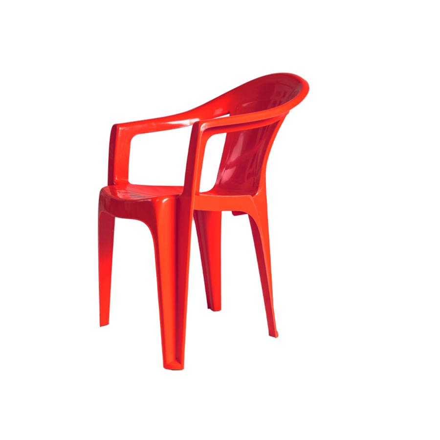 Silla Plástica Milán Rojo2