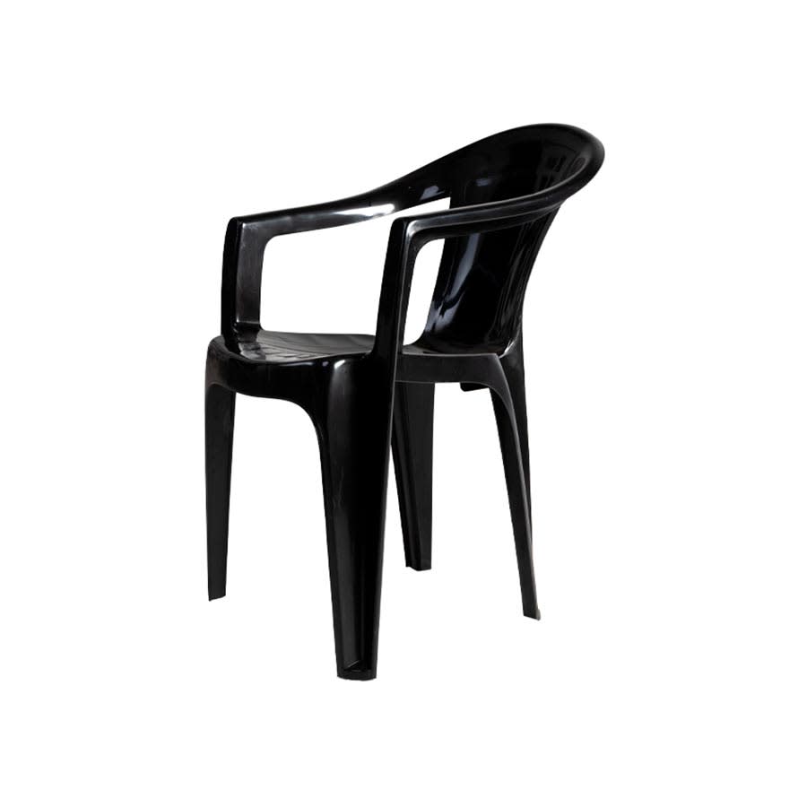 Silla Plástica Milán Negro2