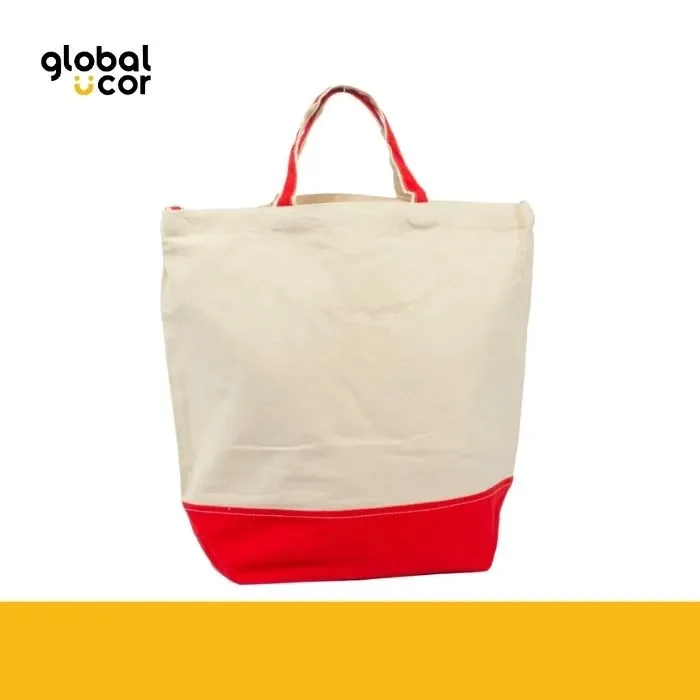 Bolsa Shopper Canvas Algodón 10 onzas Rojo1