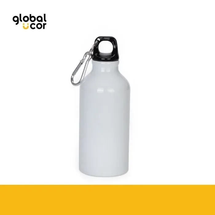 Botella Deportiva de Aluminio 420cc Blanco1