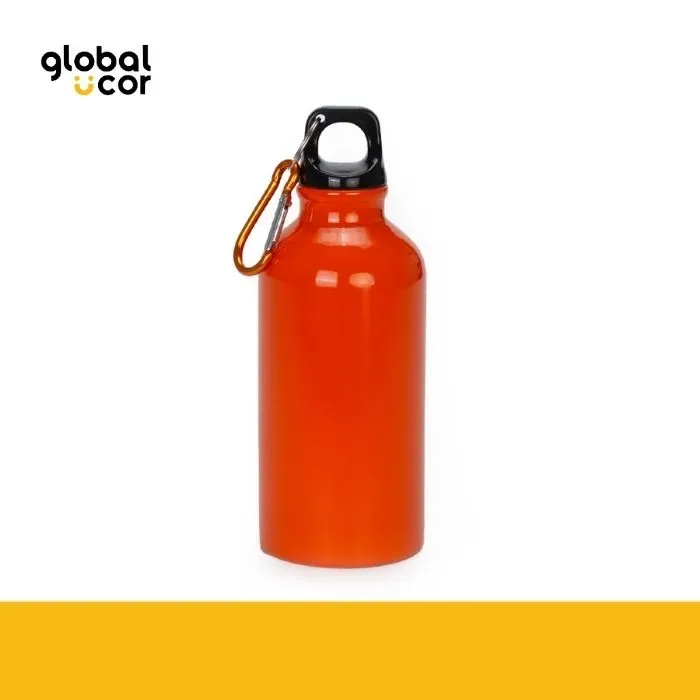 Botella Deportiva de Aluminio 420cc Naranja1