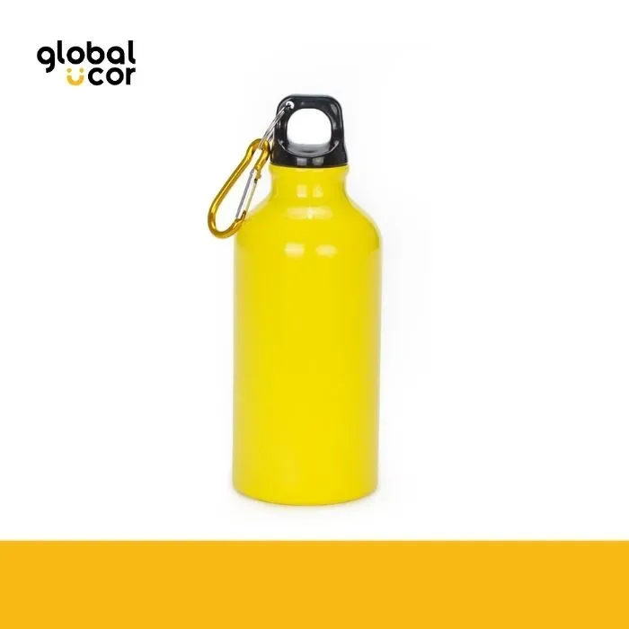 Botella Deportiva de Aluminio 420cc Amarillo1
