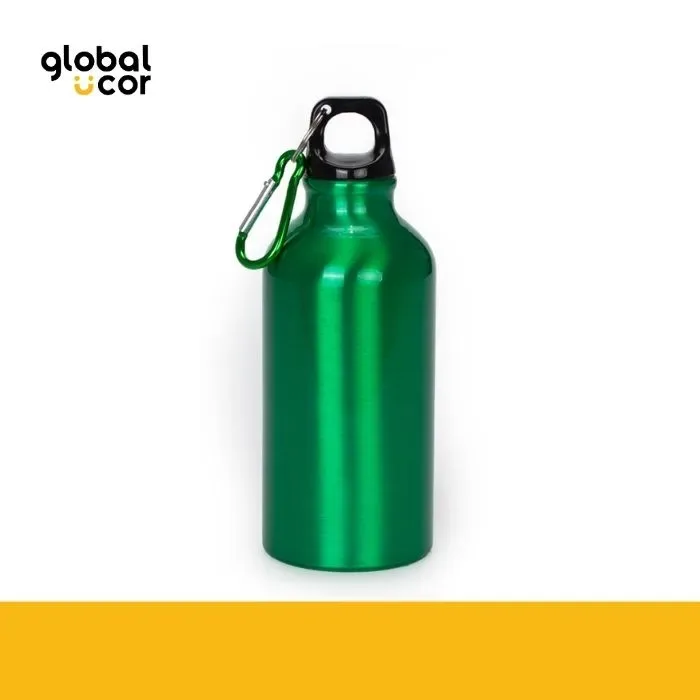 Botella Deportiva de Aluminio 420cc Verde1
