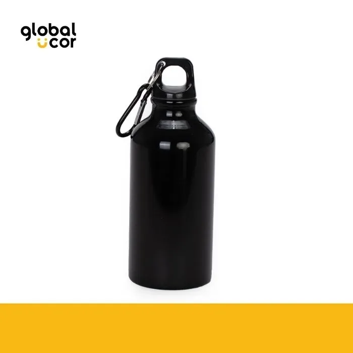 Botella Deportiva de Aluminio 420cc Negro1