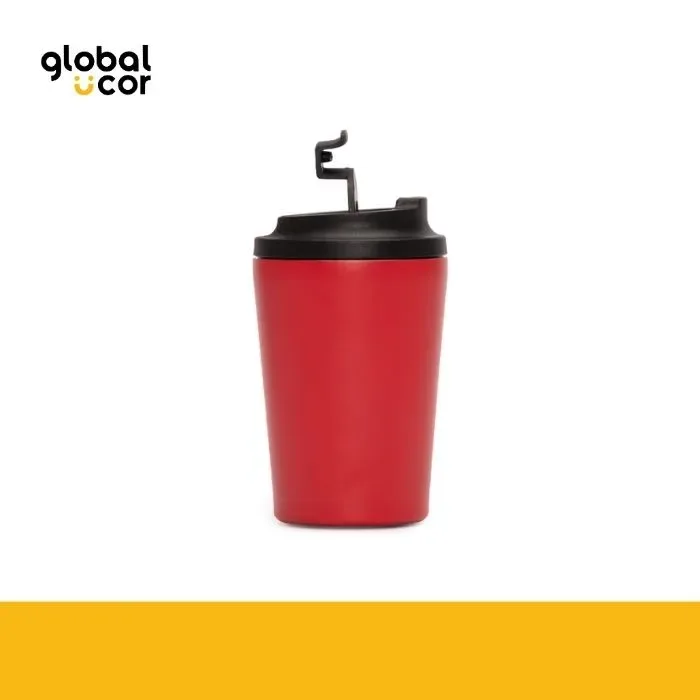 Mug térmico metálico doble pared NORWAY 355cc. Rojo1