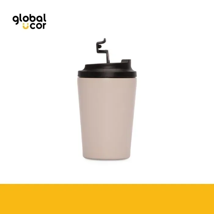 Mug térmico metálico doble pared NORWAY 355cc. Beige1