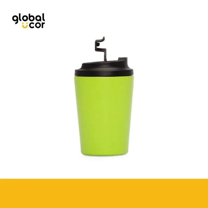 Mug térmico metálico doble pared NORWAY 355cc. Verde Claro1
