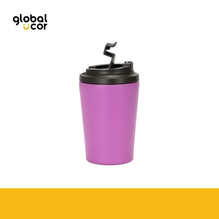 Mug térmico metálico doble pared NORWAY 355cc.Morado1