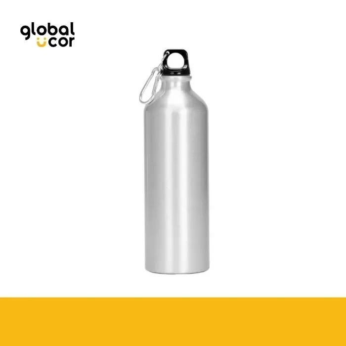 Botella Deportiva de Aluminio 800cc Plata1