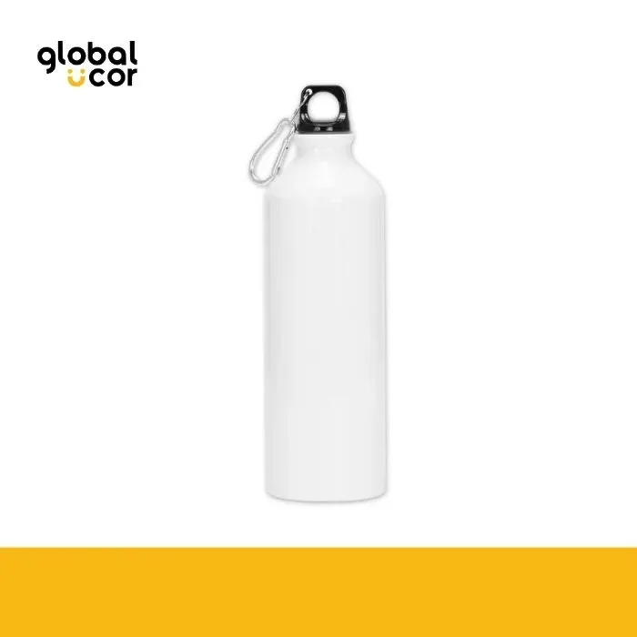 Botella Deportiva de Aluminio 800cc Blanco1