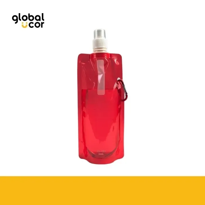 Botella Flexible PET 440cc Rojo1