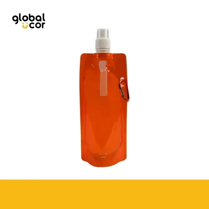 Botella Flexible PET 440cc Naranja1