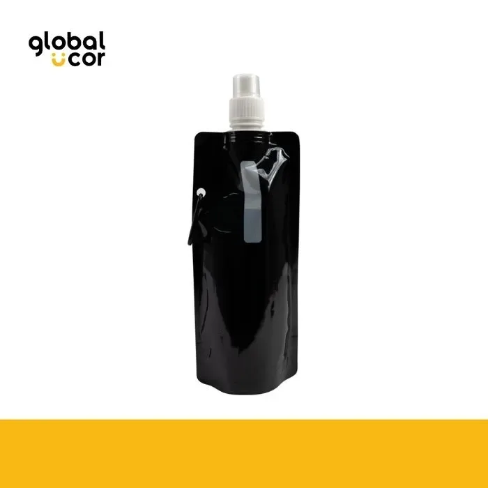 Botella Flexible PET 440cc Negro1