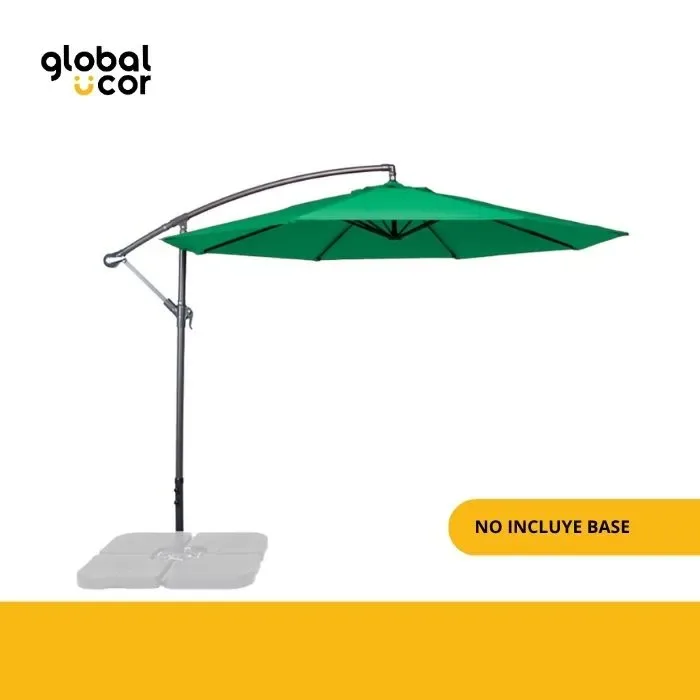 Quitasol lateral colgante Banana Ø3M Verde1