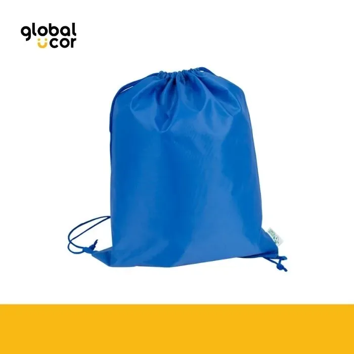 Mochila tipo Morral en tela RPET Azul1